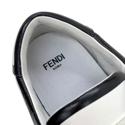 フェンディ FENDI スニーカー 靴 シューズ レザー ホワイト ブラック ジョシュアヴィーダス ロゴ