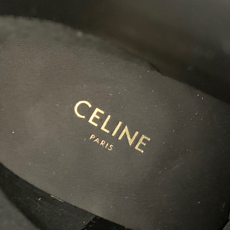 セリーヌ CELINE ブーツ ショートブーツ ウェッジソール トリオンフ レザー ブラック