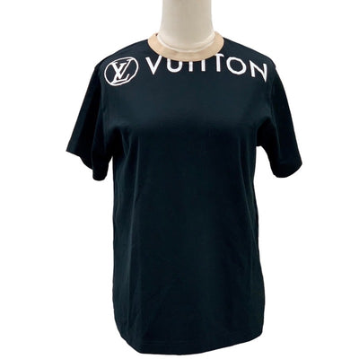 ルイヴィトン LOUIS VUITTON トップス コットン ブラック Tシャツ ロゴ