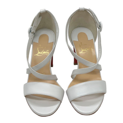 Christian Louboutin Sandals, Shoes, Leather, White, Unused, Strap