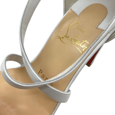 Christian Louboutin Sandals, Shoes, Leather, White, Unused, Strap