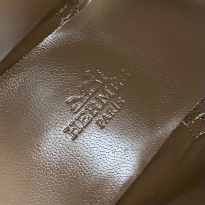 エルメス HERMES ネオ ブーツ ショートブーツ 靴 シューズ レザー ブラウン ブラック 茶 シルバー ケリー金具