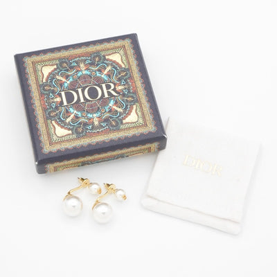 クリスチャンディオール CHRISTIAN DIOR ピアス イヤリング ゴールド CDロゴ パール