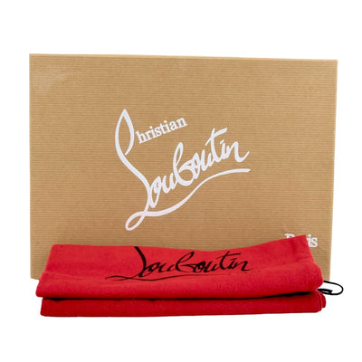 クリスチャンルブタン Christian Louboutin フラットシューズ 靴 シューズ スエード ブラウン系 マルチカラー スリッポン ビジュー