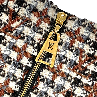 ルイヴィトン LOUIS VUITTON ワンピース ブラウン系 マルチカラー スケータードレス ツイード モノグラム