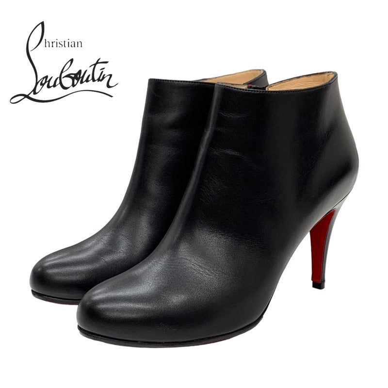 クリスチャンルブタン Christian Louboutin ブーツ ショートブーツ 靴 シューズ レザー ブラック 黒