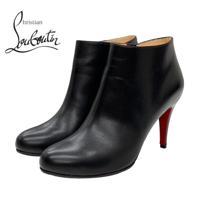 クリスチャンルブタン Christian Louboutin ブーツ ショートブーツ 靴 シューズ レザー ブラック 黒