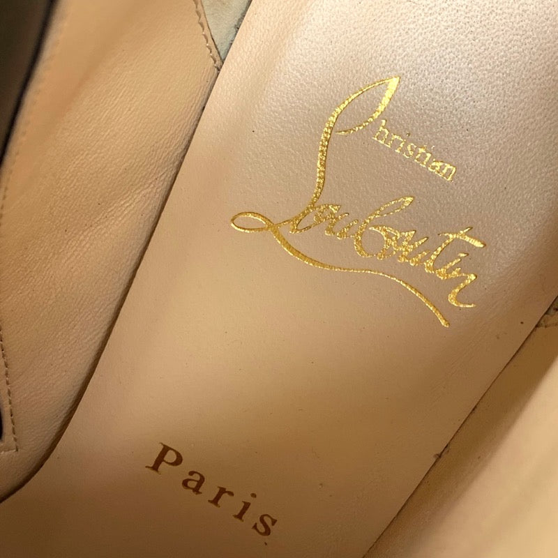 クリスチャンルブタン Christian Louboutin ブーツ ショートブーツ 靴 シューズ レザー ブラック 黒