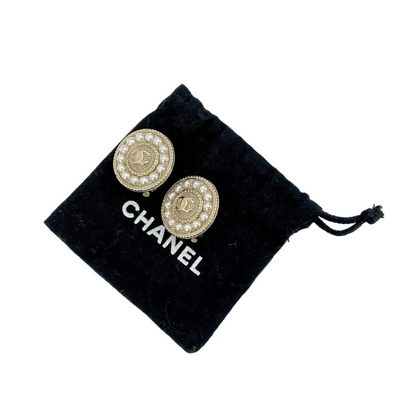 シャネル CHANEL ピアス イヤリング ゴールド ココマーク パール