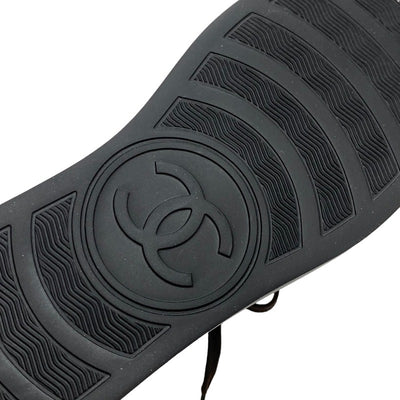 シャネル CHANEL スニーカー 靴 シューズ スエード レザー ブラウン ホワイト ハイカットスニーカー ココマーク ツイード