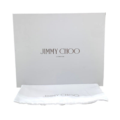 未使用 ジミーチュウ JIMMY CHOO ダイヤモンド スニーカー 靴 シューズ ラメ ロゴ レザー ブラック シルバー