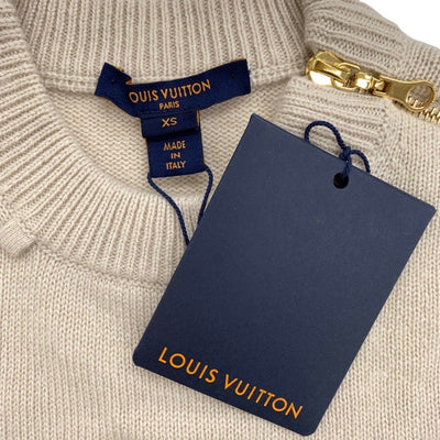 未使用 ルイヴィトン LOUIS VUITTON トップス ニット カシミヤ ベージュ