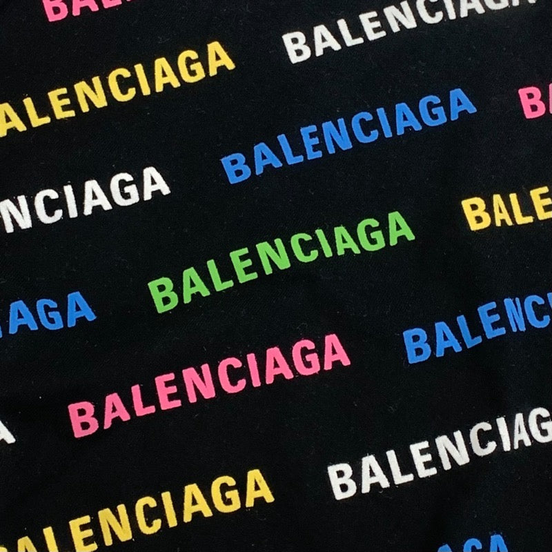 バレンシアガ BALENCIAGA トップス コットン ブラック マルチカラー ロゴ