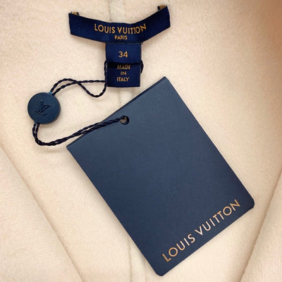 ルイヴィトン LOUIS VUITTON ワンピース  ベージュ ゴールド 未使用 ジャイアントモノグラム ノースリーブ フロントジップ