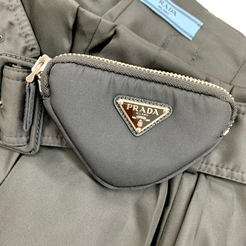 プラダ PRADA ボトムス ポリエステル ブラック 黒 スカート ベルト ポーチ RE NYLON