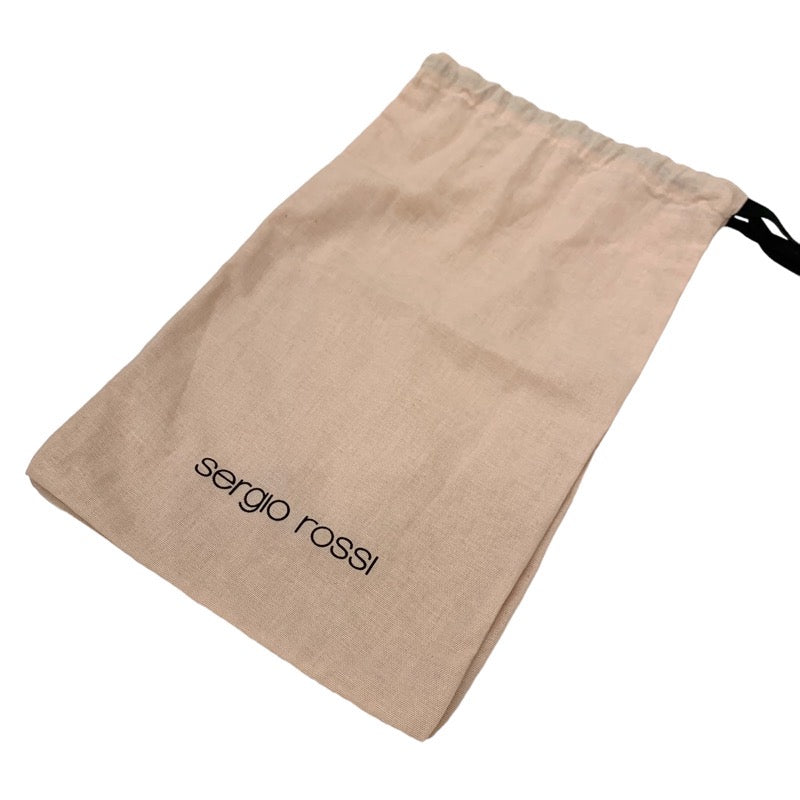 セルジオロッシ sergio rossi SR1 フラットシューズ 靴 シューズ スエード メッシュ ブラウン ロゴプレート エスパドリーユ