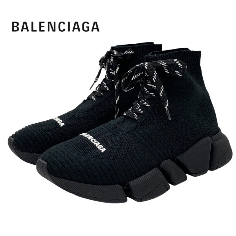 バレンシアガ BALENCIAGA スピードトレーナー スニーカー 靴 シューズ ファブリック ブラック 黒 ソックススニーカー ロゴ ニット