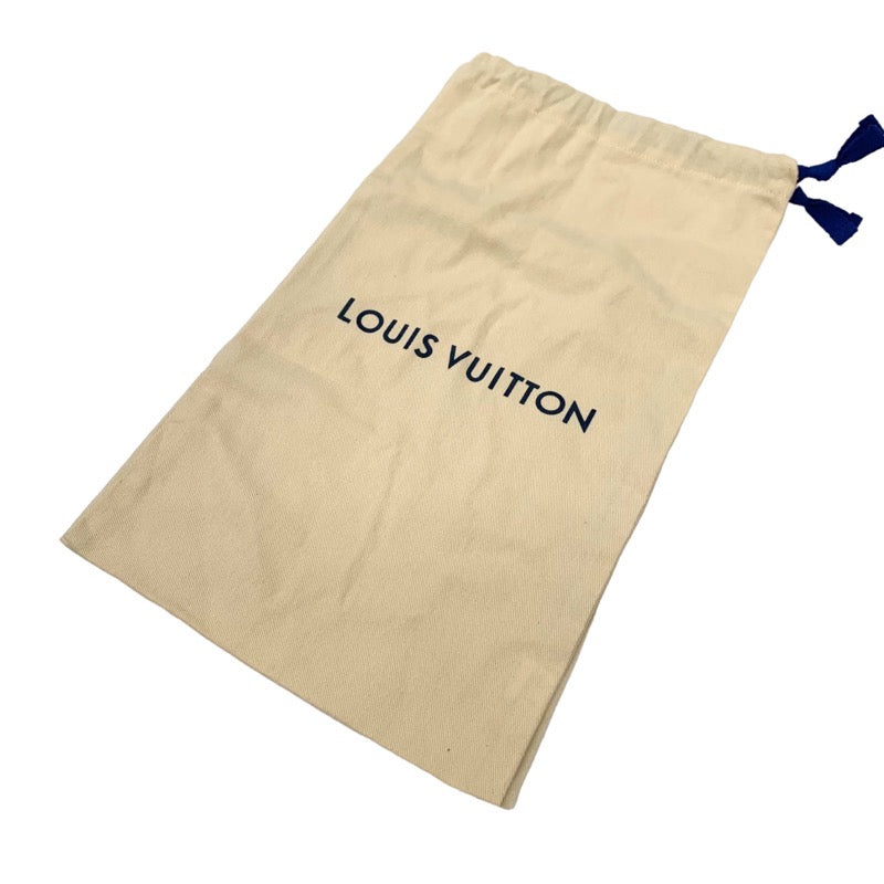 ルイヴィトン LOUIS VUITTON シグネチャーライン パンプス 靴 シューズ スエード ブラック 黒 ゴールド ロゴ フラットシューズ フラットパンプス