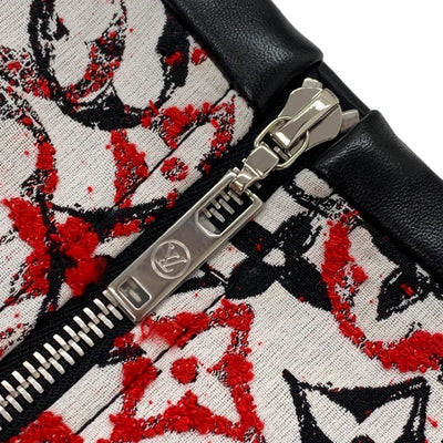 ルイヴィトン LOUIS VUITTON モノグラム スカート ホワイト ブラック レッド ジャカード