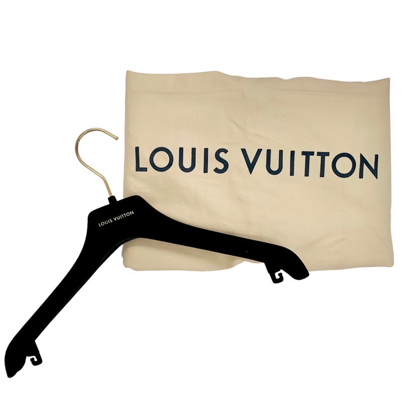 ルイヴィトン LOUIS VUITTON モノグラム ワンピース ホワイト ブルー 白 ノースリーブ ツイード
