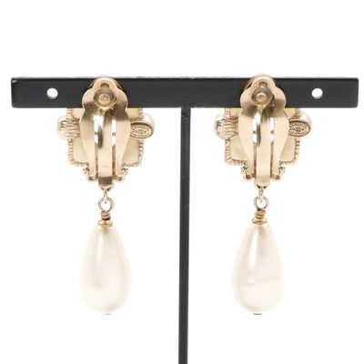 シャネル CHANEL ピアス イヤリング ゴールド ホワイト ココマーク パール