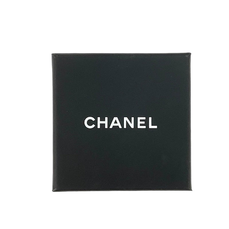 シャネル CHANEL ピアス ココマーク ラインストーン チェーン ゴールド ブラック