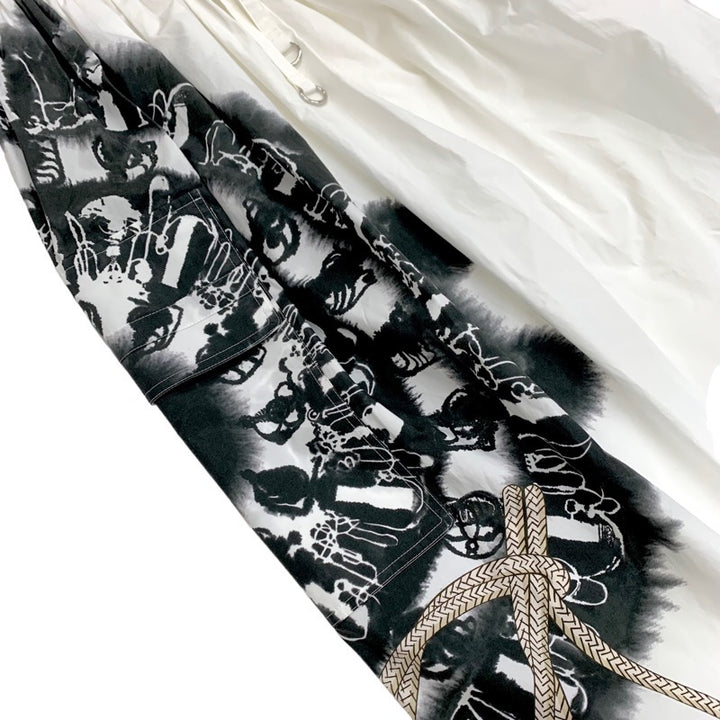 エルメス HERMES ワンピース コットン ホワイト 白 シルバー 未使用