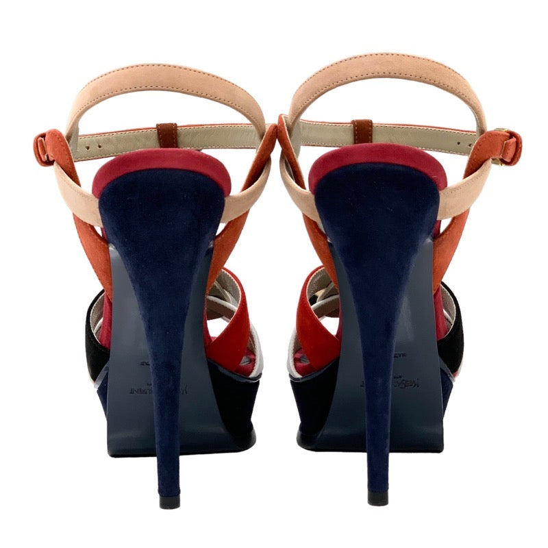 Saint Laurent Tribute Sandals Shoes Suede Multicolor