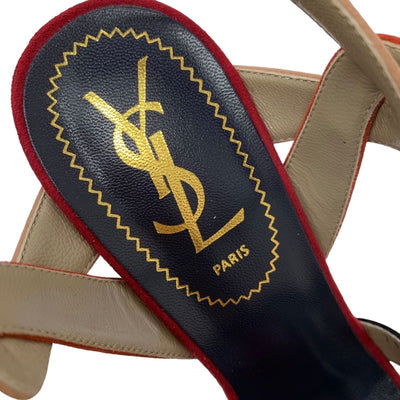 Saint Laurent Tribute Sandals Shoes Suede Multicolor