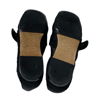 クリスチャンディオール CHRISTIAN DIOR BABY-D フラットシューズ 靴 シューズ メッシュ ファブリック ブラック 黒 ゴールド ロゴ ドット