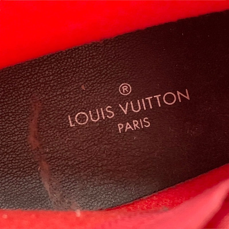 ルイヴィトン LOUIS VUITTON ブーツ ショートブーツ レインブーツ シルエットライン モノグラム ラバー ピンク系