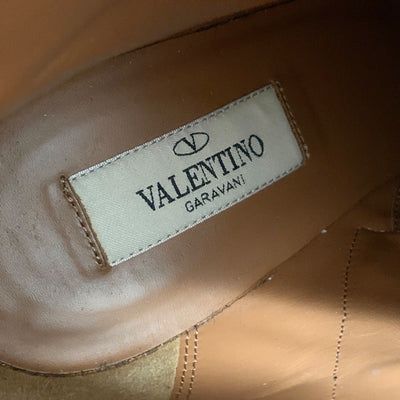 ヴァレンティノ VALENTINO ブーツ ショートブーツ 靴 シューズ レザー ブラック 黒 ゴールド ロックスタッズ