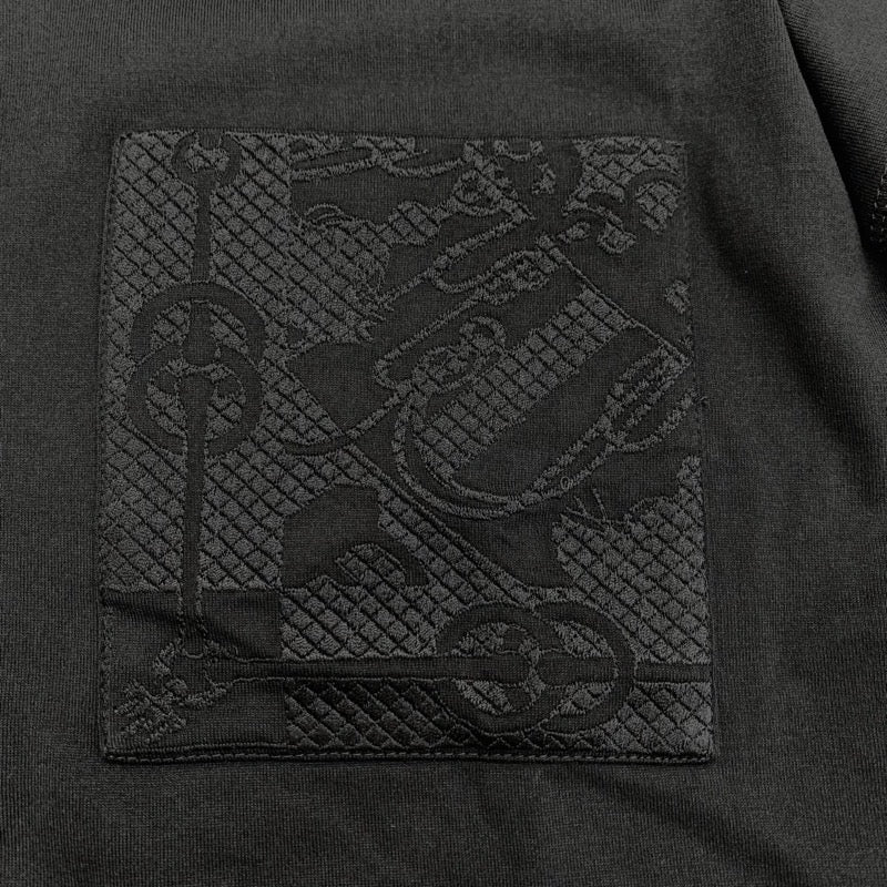 エルメス HERMES トップス コットン ブラック 未使用  Tシャツ