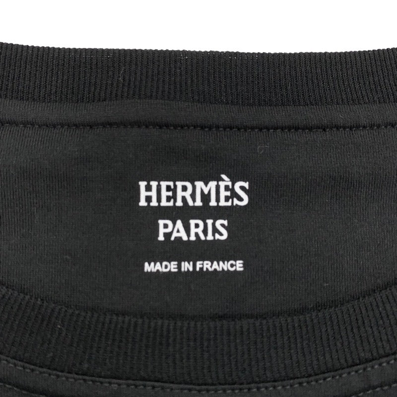 エルメス HERMES トップス コットン ブラック 未使用  Tシャツ