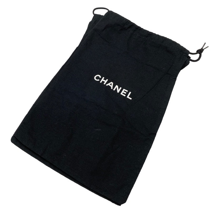 シャネル CHANEL パンプス 靴 シューズ レザー ブラック 黒 バレエシューズ カメリア ココマーク