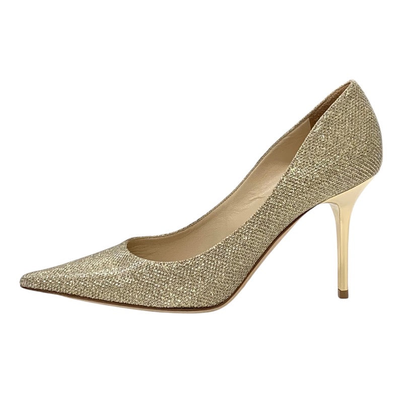 Jimmy Choo JIMMY CHOO AGNES Pumps Shoes Fabric Gold Glitter Party Shoes