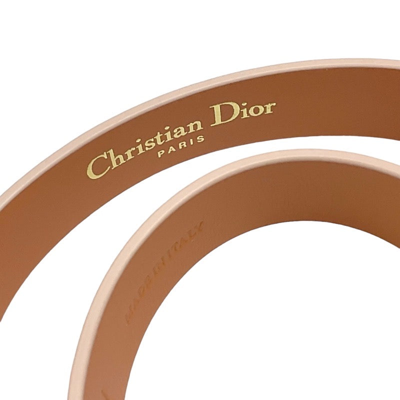 クリスチャンディオール CHRISTIAN DIOR 30モンテーニュ ブレスレット ダブルブレスレット CDロゴ レザー ピンク ゴールド