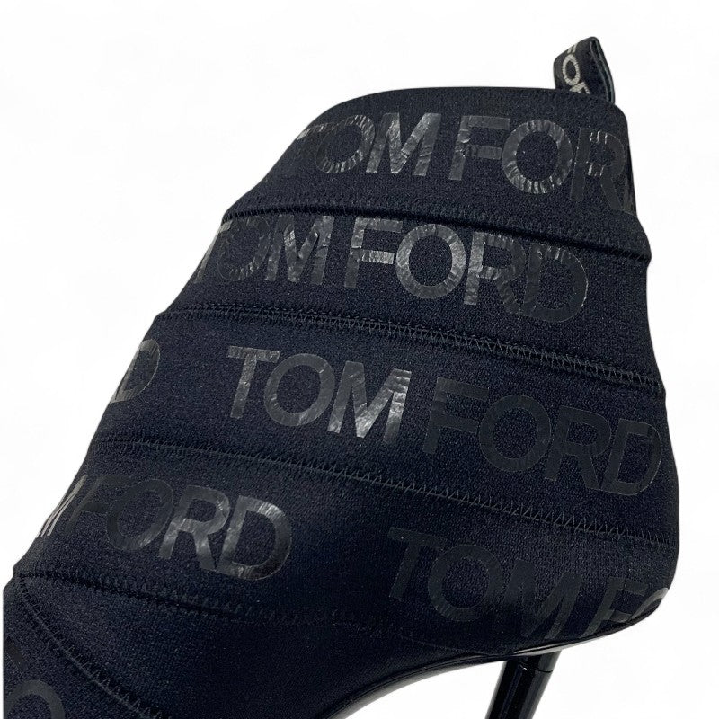 トムフォード TOMFORD ブーツ ショートブーツ 靴 シューズ ファブリック ブラック ブーティ ロゴ
