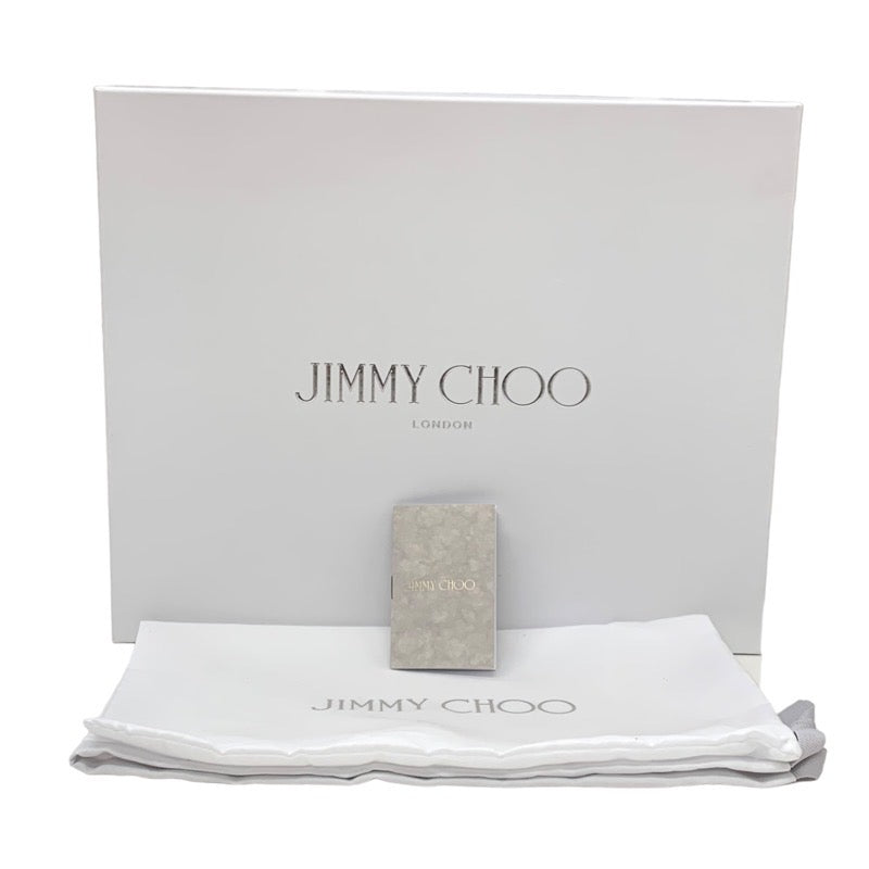 ジミーチュウ JIMMY CHOO RAINE スニーカー 靴 シューズ ナイロン ピンクベージュ レッド 未使用 ロゴ