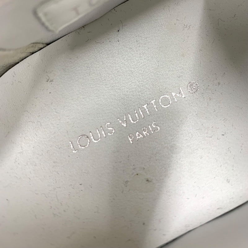 ルイヴィトン LOUIS VUITTON モノグラム スニーカー 靴 シューズ ロゴ キャンバス ホワイト ブルー – MYCLOSET