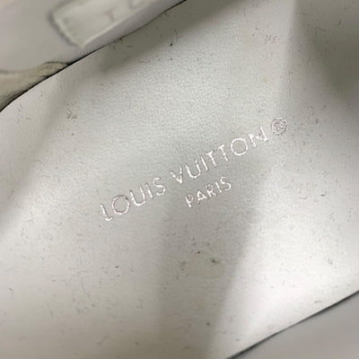 ルイヴィトン LOUIS VUITTON モノグラム スニーカー 靴 シューズ ロゴ キャンバス ホワイト ブルー