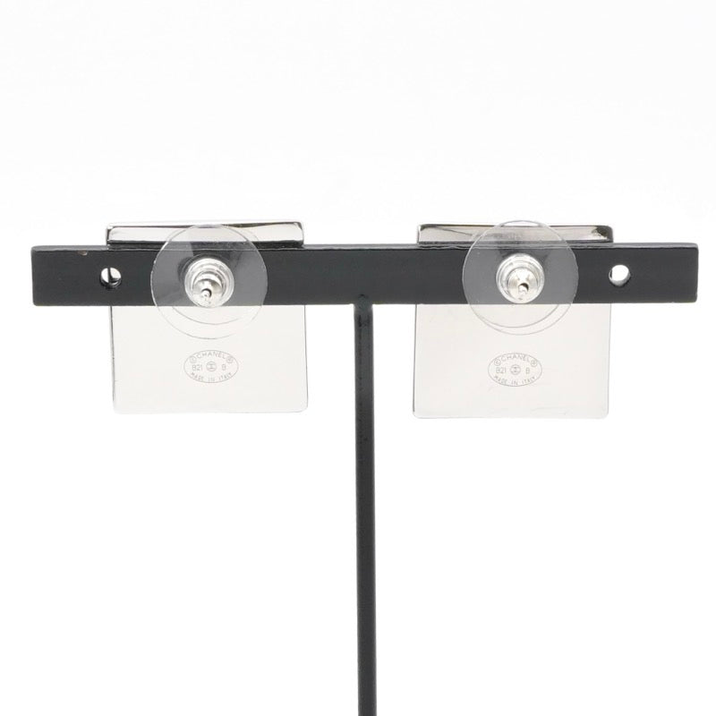 シャネル CHANEL ピアス シルバー イエロー ココマーク スクエア