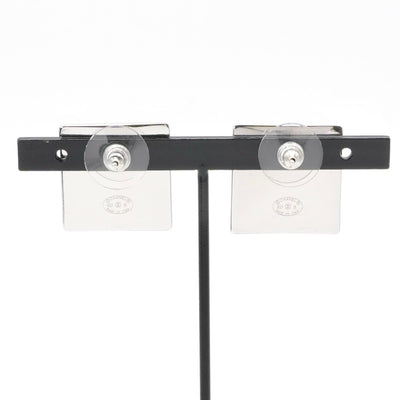 シャネル CHANEL ピアス シルバー イエロー ココマーク スクエア
