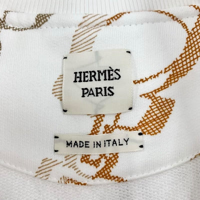 エルメス HERMES テディブルゾン アウター コットン ホワイト ド・レ・ブックル 未使用