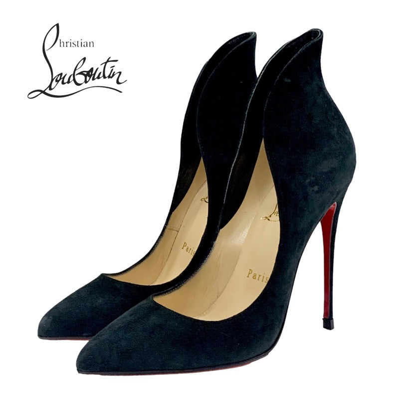 Christian Louboutin pumps, shoes, suede, black