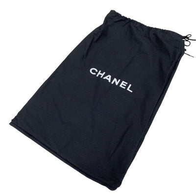 Chanel CHANEL boots, long boots, shoes, leather, patent, white, black, coco mark, middle boots