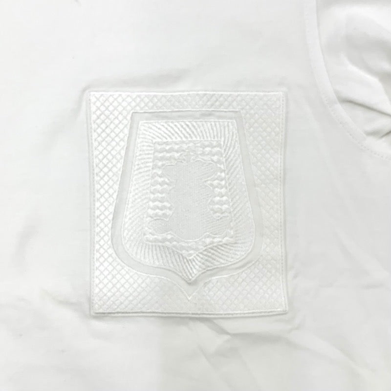 エルメス HERMES 半袖 ポケットＴシャツ コットン ホワイト 刺繍