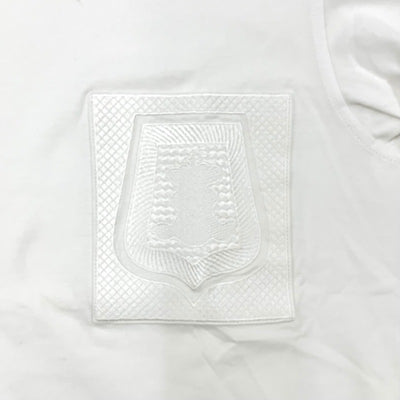 エルメス HERMES 半袖 ポケットＴシャツ コットン ホワイト 刺繍