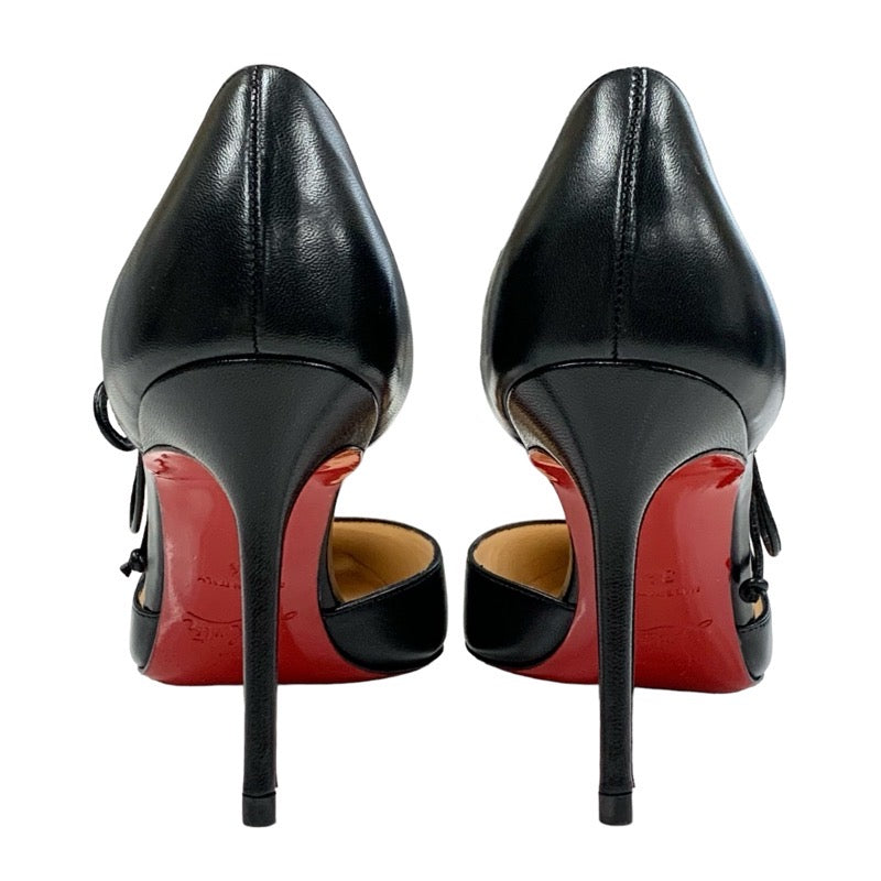 Christian Louboutin CREVE COEUR Pumps, Shoes, Leather, Black, Unused, Ribbon