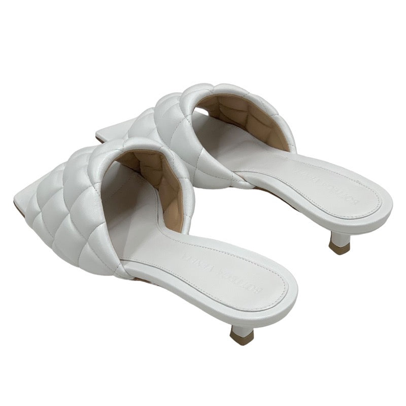 Bottegaveneta sandals shoes lambskin white unused mules quilted